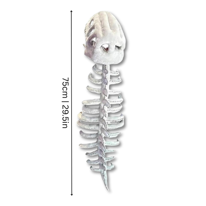 Close-up of children's dinosaur skeleton headpiece, detailed spine design, perfect for dress-up fun