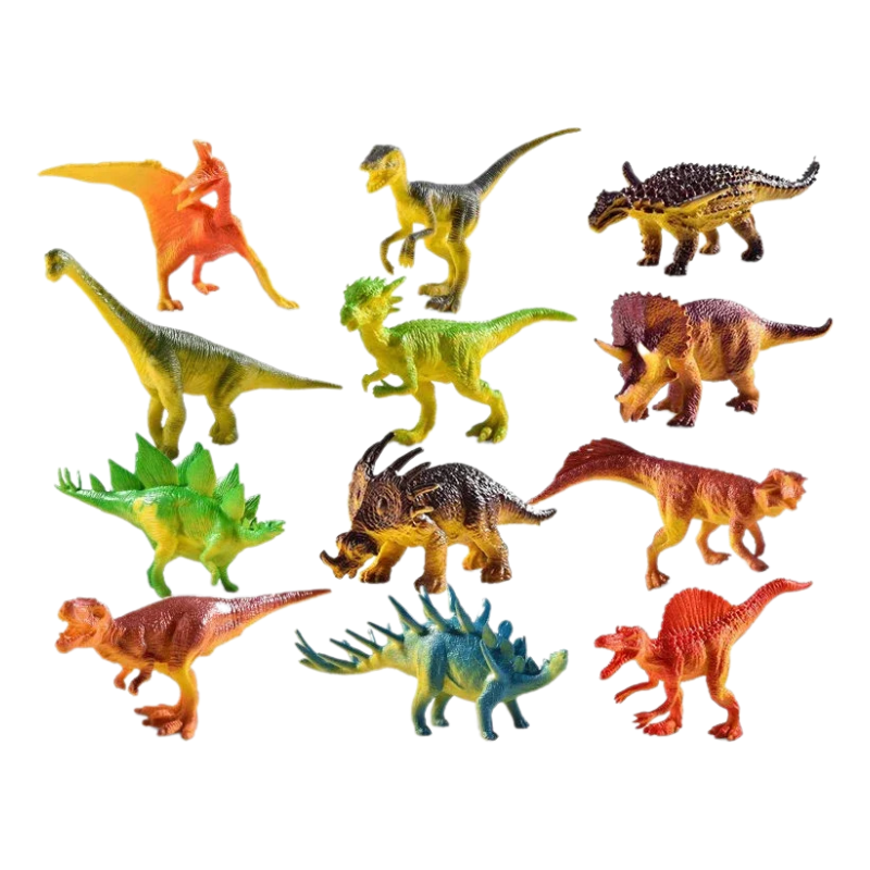 Kids' prehistoric dinosaur transport truck toy, purple vehicle with dinosaur figures, promoting educational play.