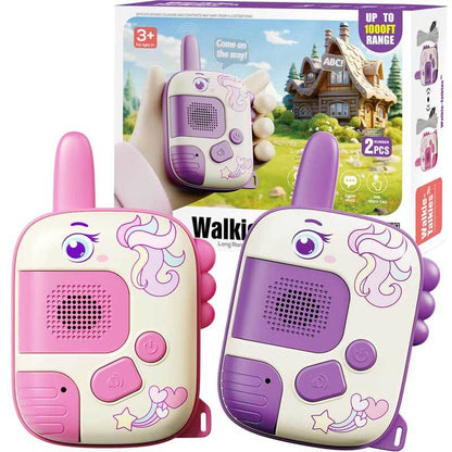 Cute unicorn kids' walkie talkie, battery-operated outdoor play toy