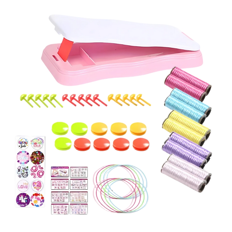 Gift-ready Kids DIY Bead Loom Bracelet Making Kit, featuring craft supplies for children's creative art projects