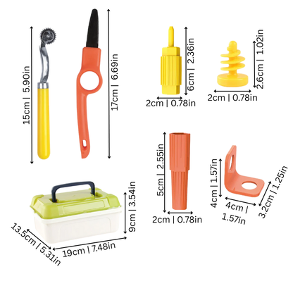 Colorful STEM toy for kids: DIY craft building set. Encourages problem-solving with creative cardboard construction.