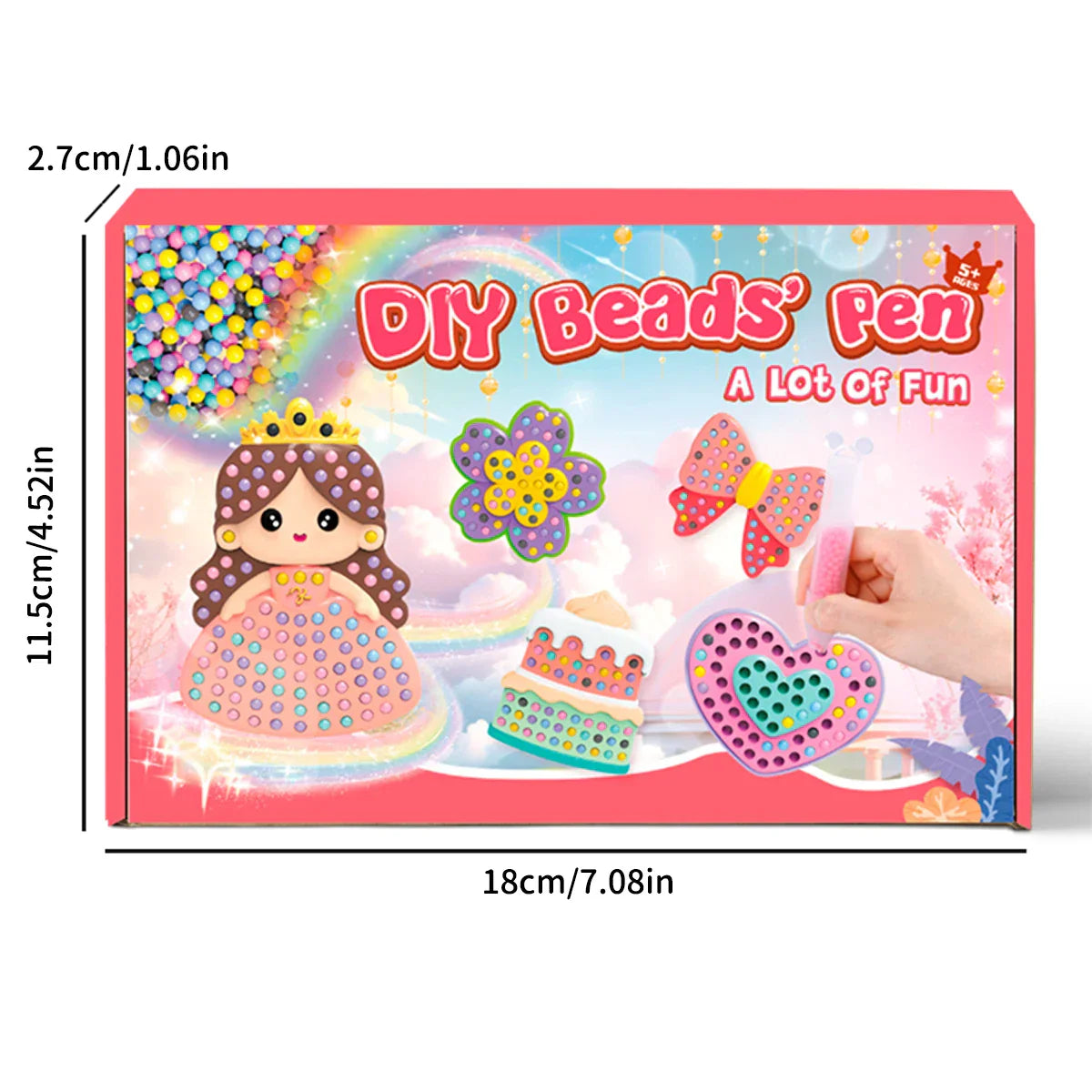 Vibrant Diamond Painting Beads Pen Kit, ideal for creative play and enhancing kids' art skills