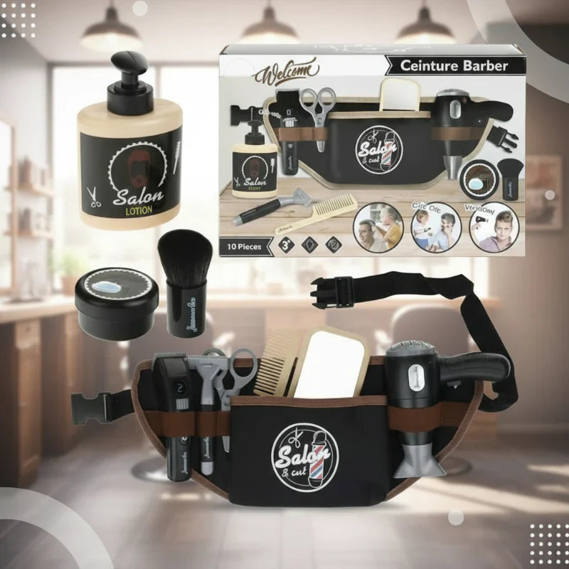 Kids DIY Hairdresser Styling Play Set, encouraging creative pretend play & fine motor skills development for children.