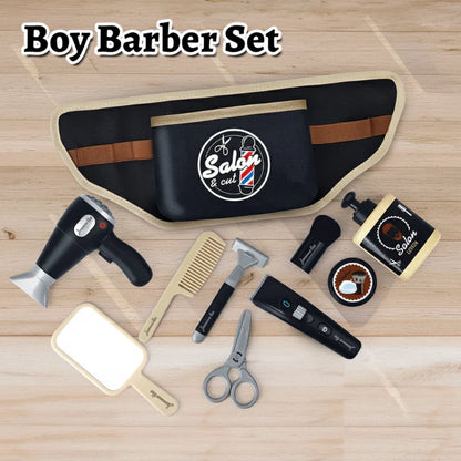 Educational kids' hairdresser kit, perfect for fostering creativity and hand-eye coordination in young children.