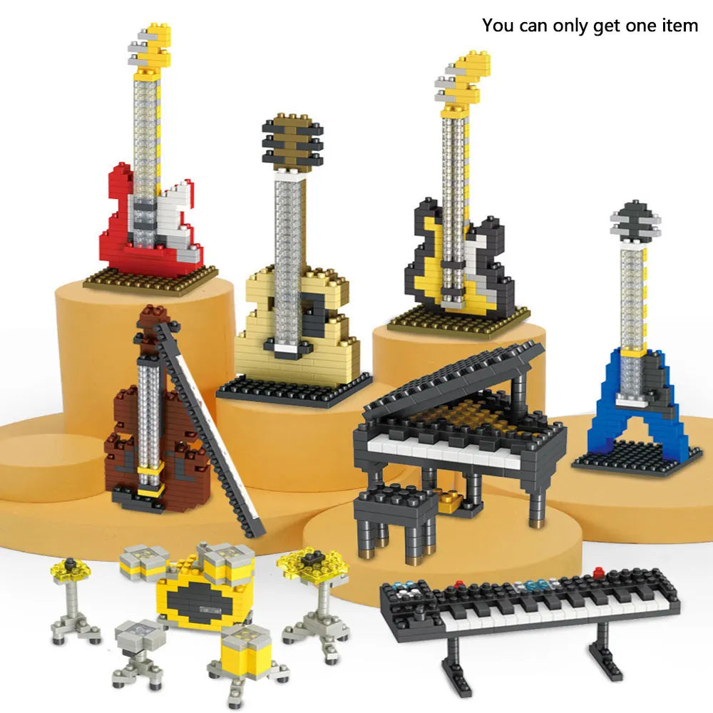 Kids DIY miniature musical instrument building kit, educational toy for creative play