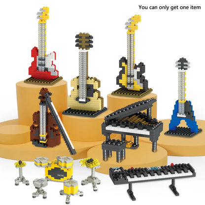 Kids DIY miniature musical instrument building kit, educational toy for creative play