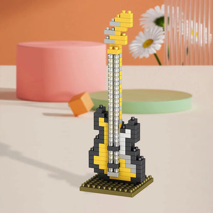 Completed DIY miniature musical instrument, a fun educational toy for kids