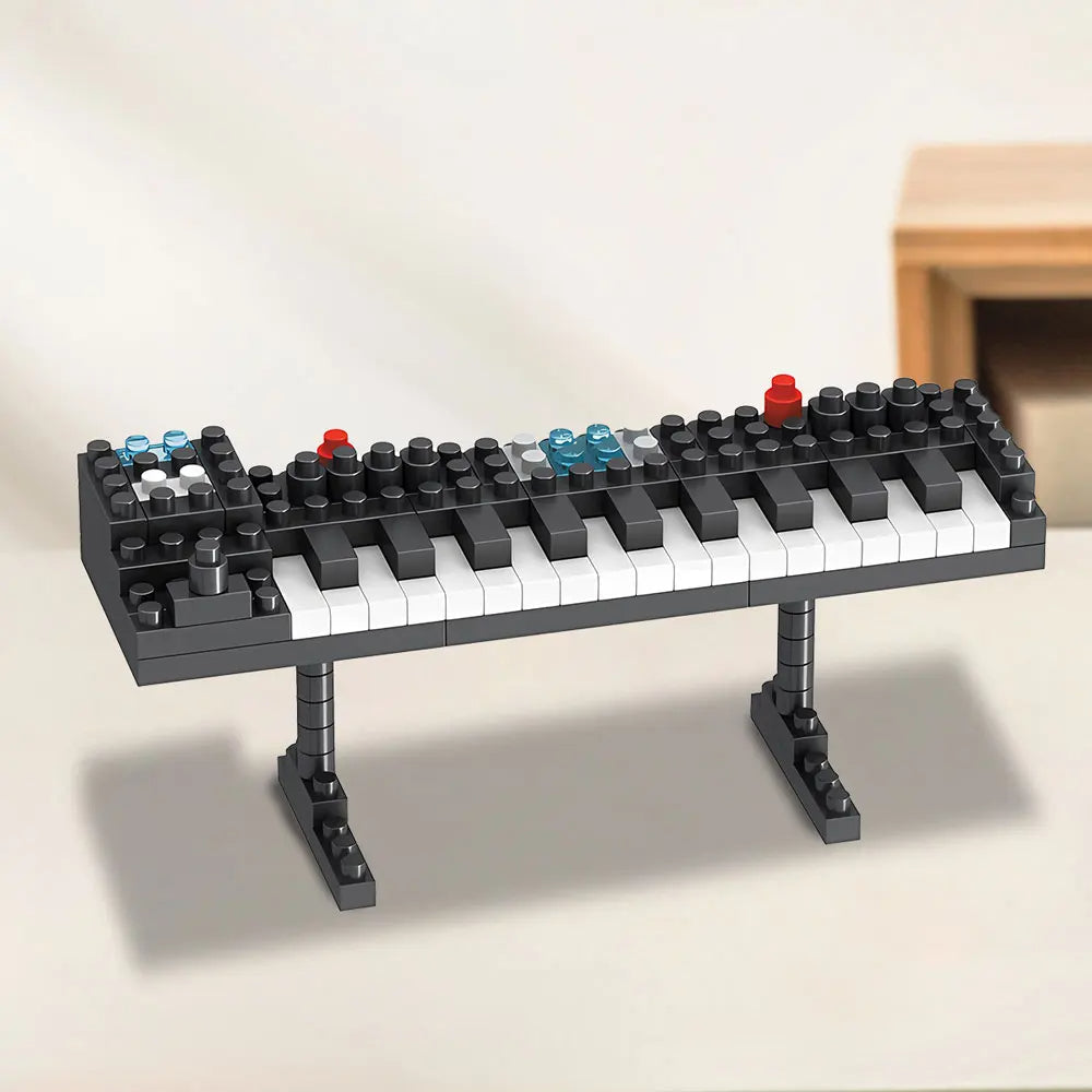 Kids playing with their newly built DIY miniature musical instruments, creative fun