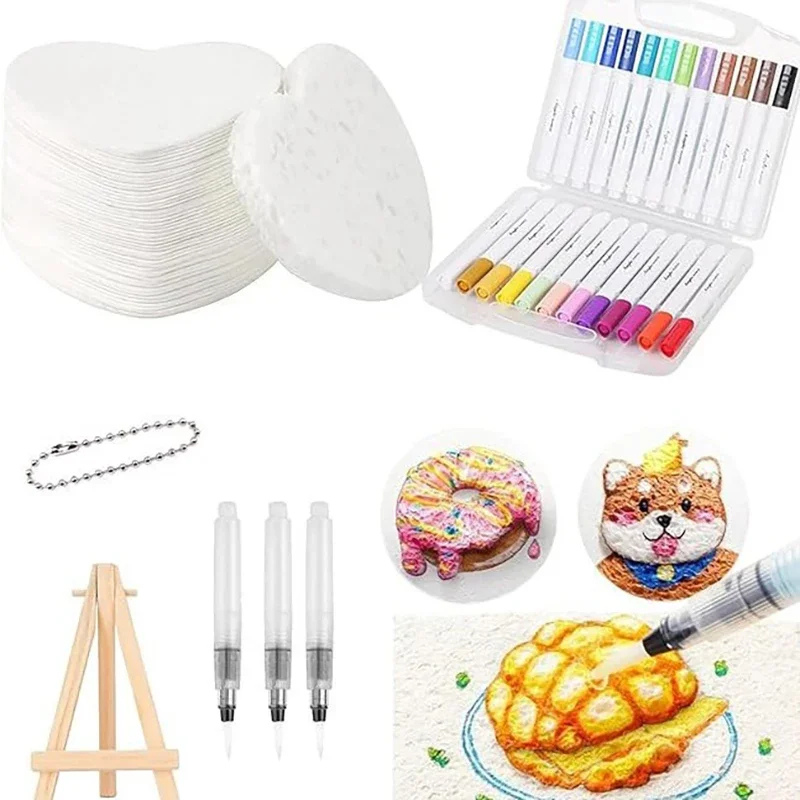 Colorful Kids DIY Art Kit, pop-out shapes and craft supplies for imaginative children's sensory play