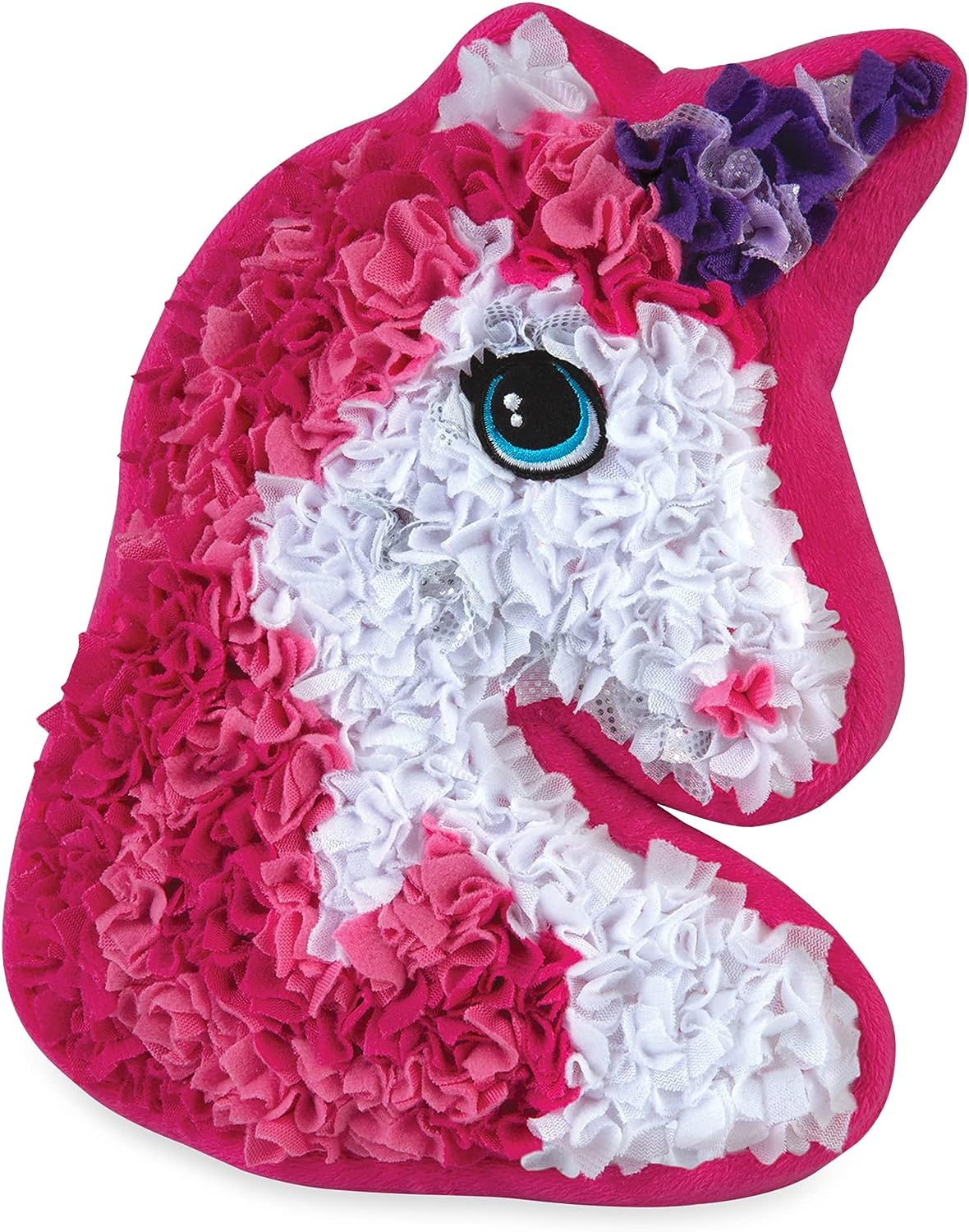 Kids DIY Unicorn Plush Pillow Craft Kit, complete set for creative play and handmade gift.