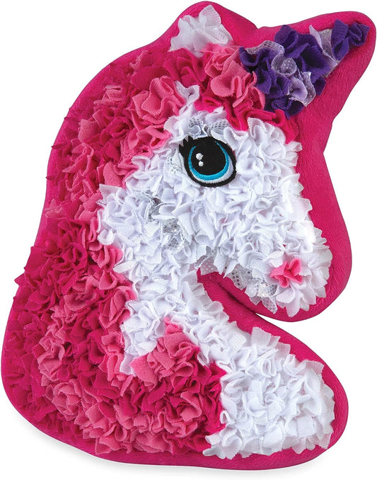 Kids DIY Unicorn Plush Pillow Craft Kit, complete set for creative play and handmade gift.