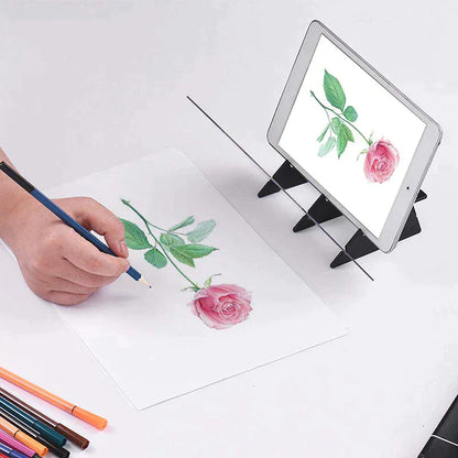 Kids' tracing tool projector in a bright playroom, helping a child learn drawing skills easily.