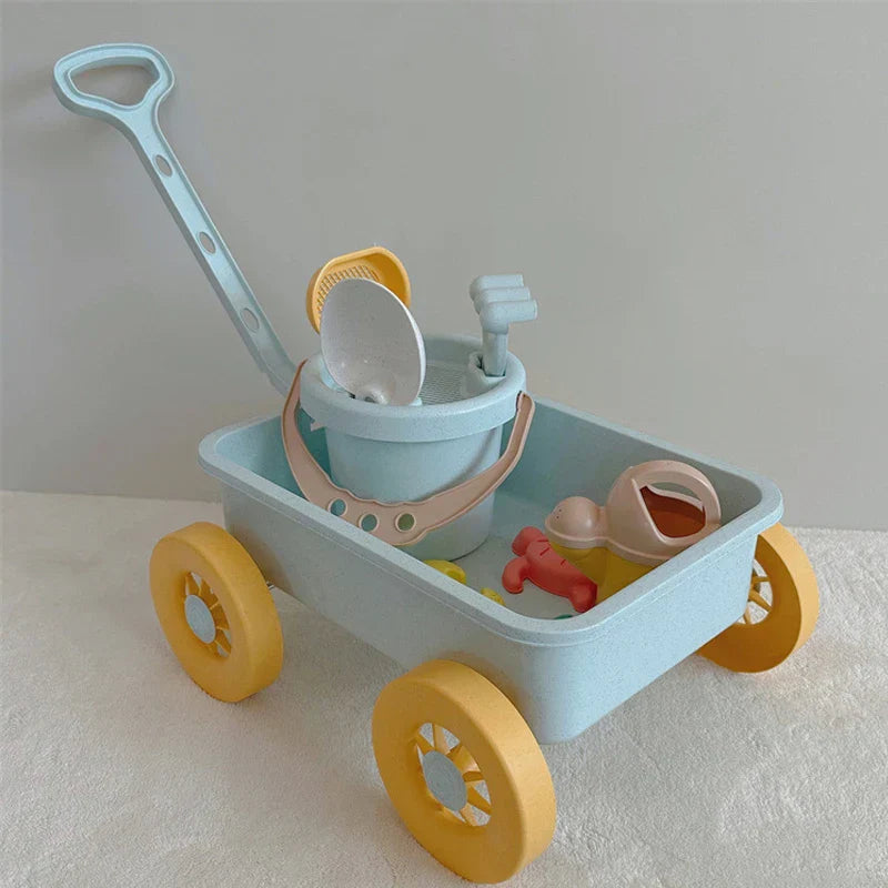 Kids eco-friendly beach sand play set made from wheat straw for outdoor fun