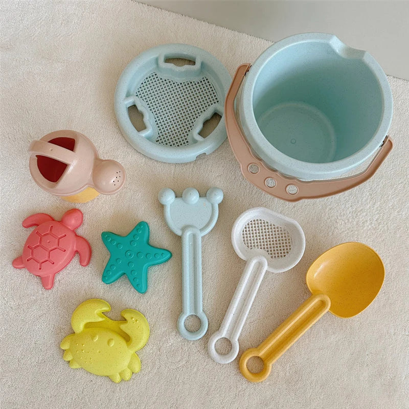 Summer wheat straw sand toys for children, perfect for beach and outdoor fun