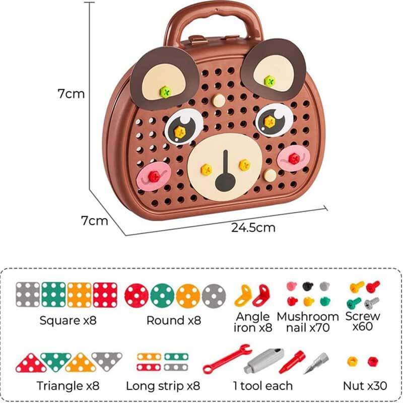 Kids' creative play construction set, perfect children's gift for STEM learning