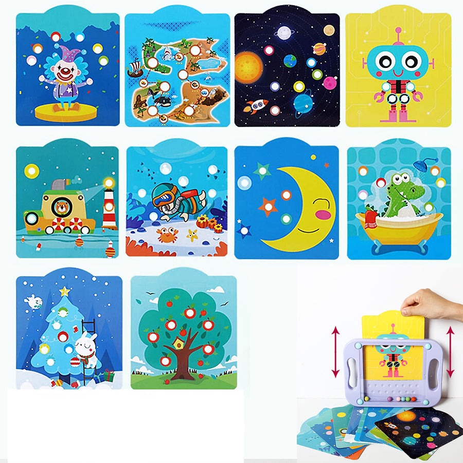 Plastic kids' balance board with a colorful maze, a fun educational puzzle game for problem-solving.