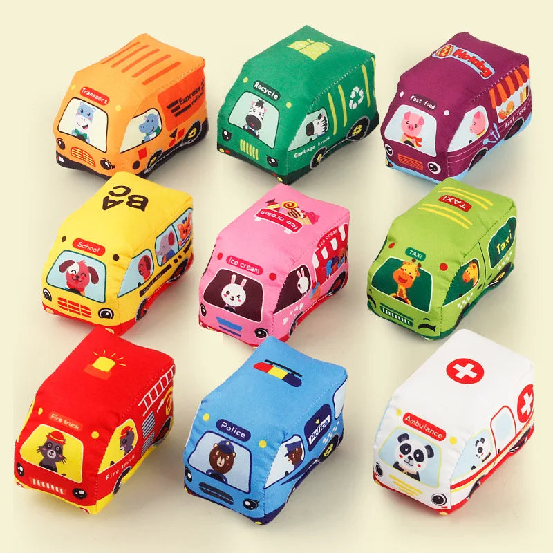 Kids' car activity playmat with detailed city illustrations, great for educational and fun playtime