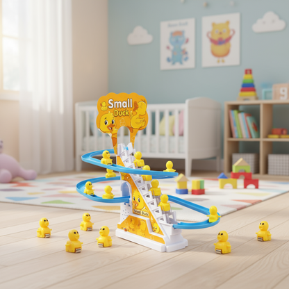 Kids' educational climbing track toy with animal figures, ideal for toddlers & preschoolers to develop motor skills.