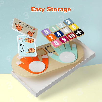 Interactive kids' math game featuring finger counting for early learning and family fun