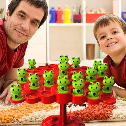 Kids' Educational Frog Tree Balance Game with colorful frogs, promoting preschool math learning.