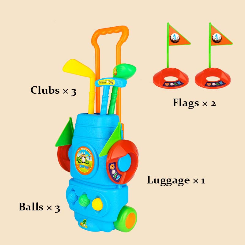 Gift-ready kids' golf game for active play, with easy-to-use clubs designed for young learners