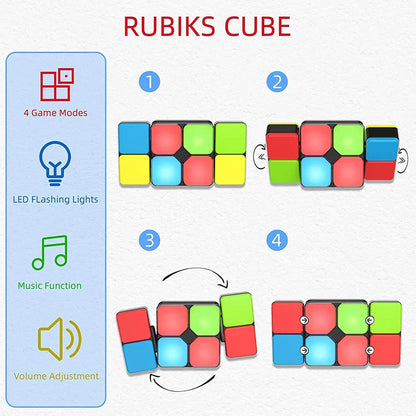 Close-up of kids' light-up puzzle game showing glowing pieces, an interactive educational toy
