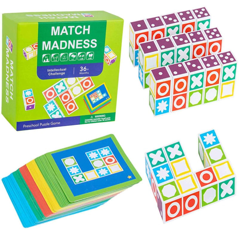 Close-up of Kids' Educational Logic Puzzle, wooden with colored pegs, children's gift