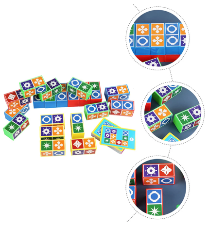 Non-toxic kids blocks board game for family fun, enhancing hand-eye coordination & problem-solving abilities