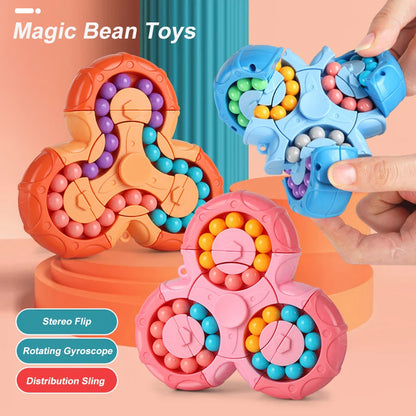 Kids' Educational Rotating Bead Maze Cube Fidget Toy, colorful sensory play for brainteaser fun