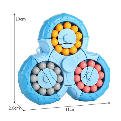 Group of Kids' Educational Rotating Bead Maze Cube Fidget Toys, great for a learning game activity