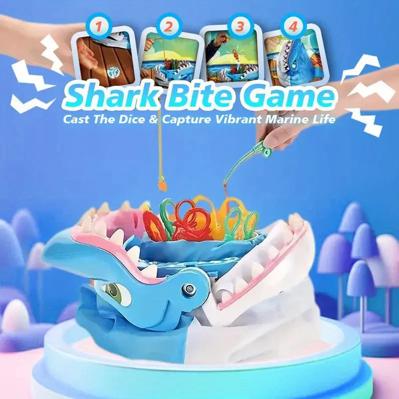 Shark Attack board game for kids, an educational and interactive family party game