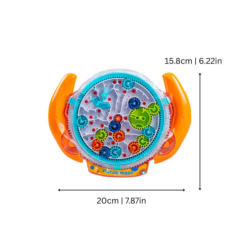 Acrylic spinning gear maze puzzle, fine motor skill development for children