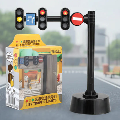 Close-up of a red toy car with traffic cones from kids' educational vehicle puzzle set