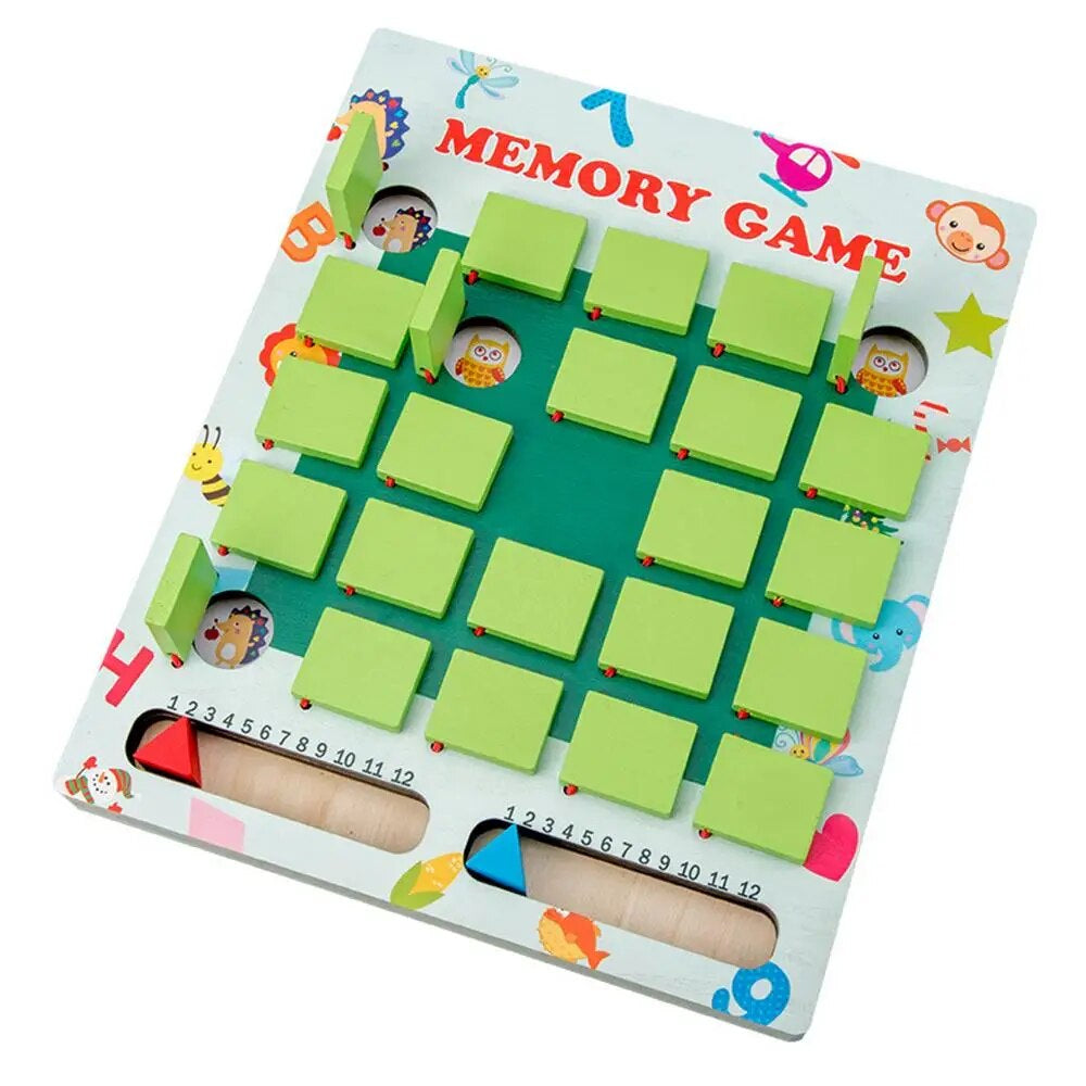 Kids' educational wooden memory game for cognitive development and concentration, problem-solving toy