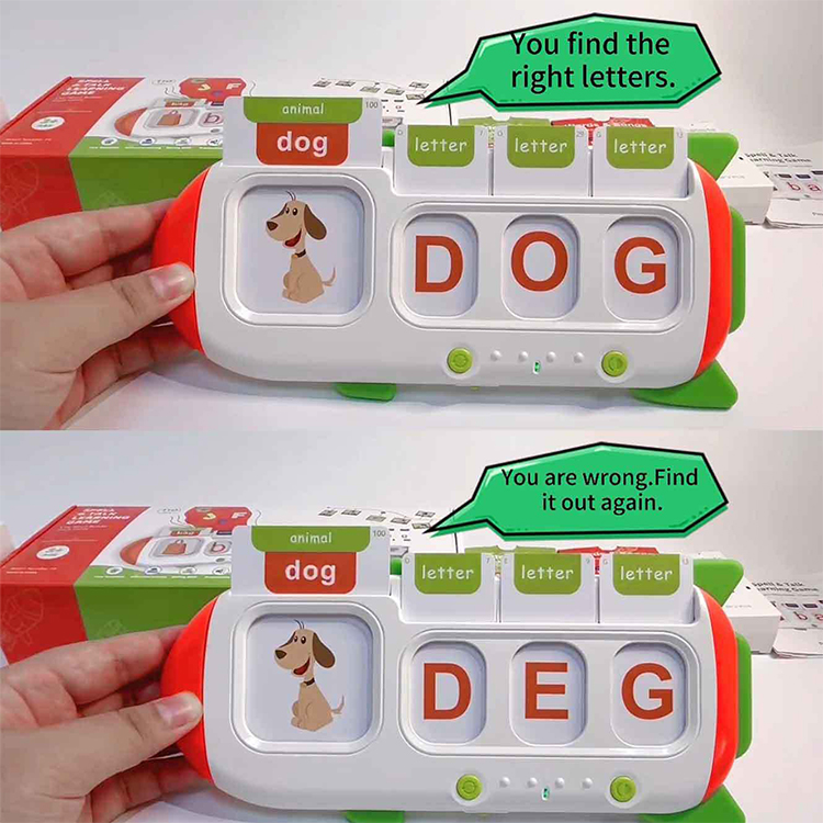 Toddler educational word learning device, speech therapy, preschool English words toy