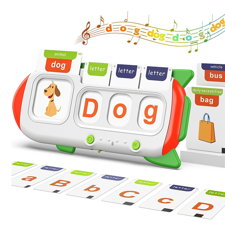Children's educational word card reader, language learning, interactive speech development toy