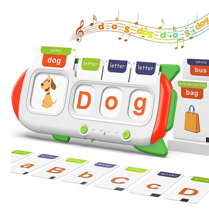 Children's educational word card reader, language learning, interactive speech development toy