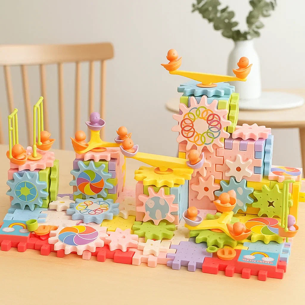 Electric building blocks set, an ideal kids' toy for enhancing problem-solving and fine motor skills