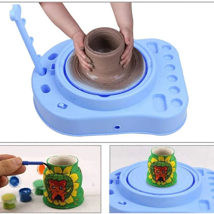 Pottery kit for kids, electric wheel and accessories for hands-on, artistic expression