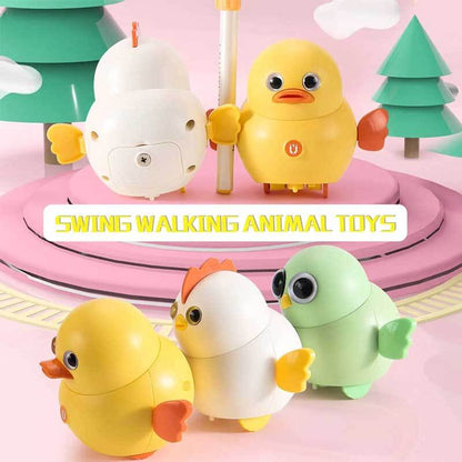 Close-up of a vibrant electric animal toy, part of a kids' educational birthday gift set