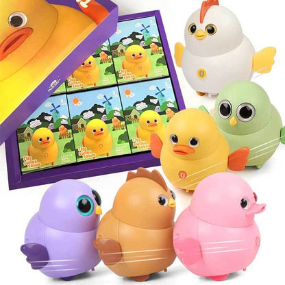 Child delighting in a new electric animal toy, an engaging educational gift for kids