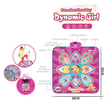 Child actively engaged with the Kids Electronic Dance Mixer, an indoor physical activity and interactive game toy