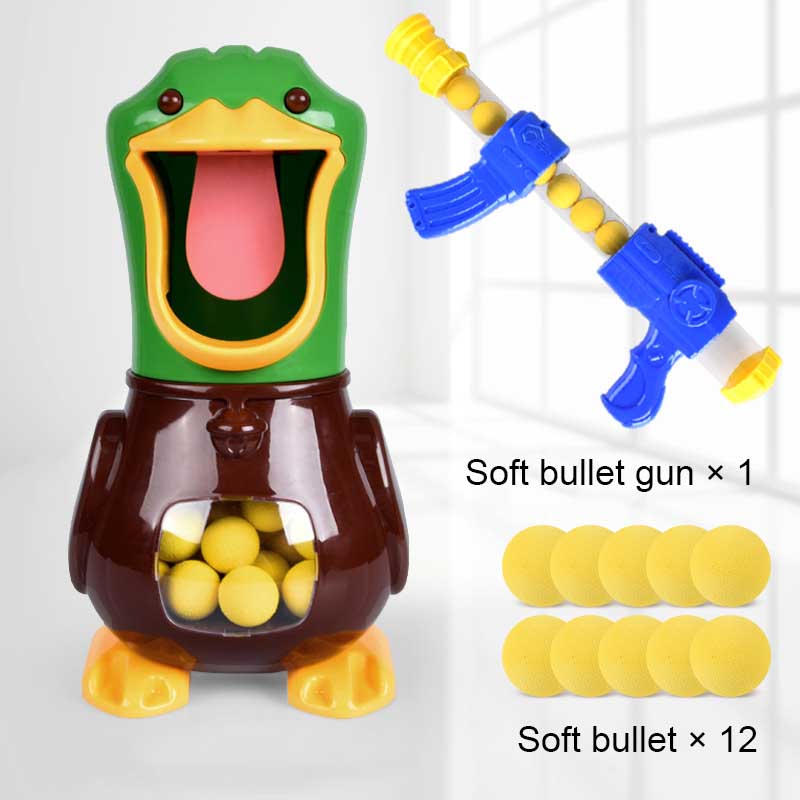 Interactive electronic duck shooting game, perfect for kids' target practice and family game nights, toddler toy