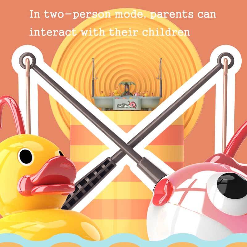 Boxed electronic fishing game, perfect educational gift for kids with music & interactive features