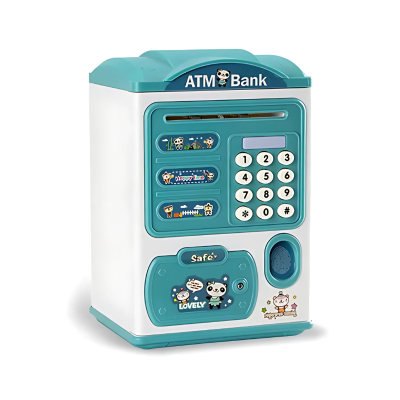 Light-up kids' treasury coin bank, a fun and educational toy for children to learn about saving money