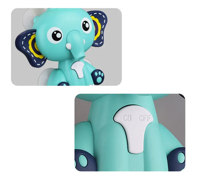 Vibrant elephant bath toy, enhancing sensory play and interactive fun for young children