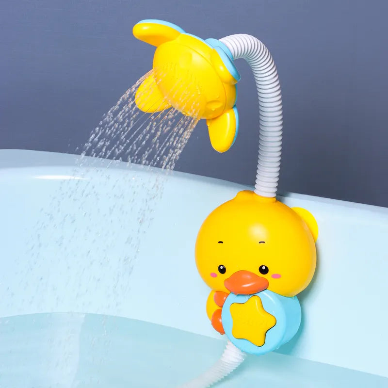 Interactive elephant shower spray toy for babies, making bath time enjoyable and engaging