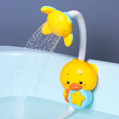 Interactive elephant shower spray toy for babies, making bath time enjoyable and engaging