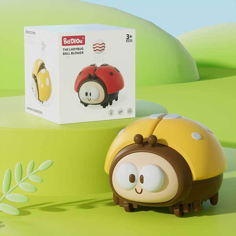 Ladybug Hover Ball, a fun kid's activity toy with LED lights, perfect for indoor active play