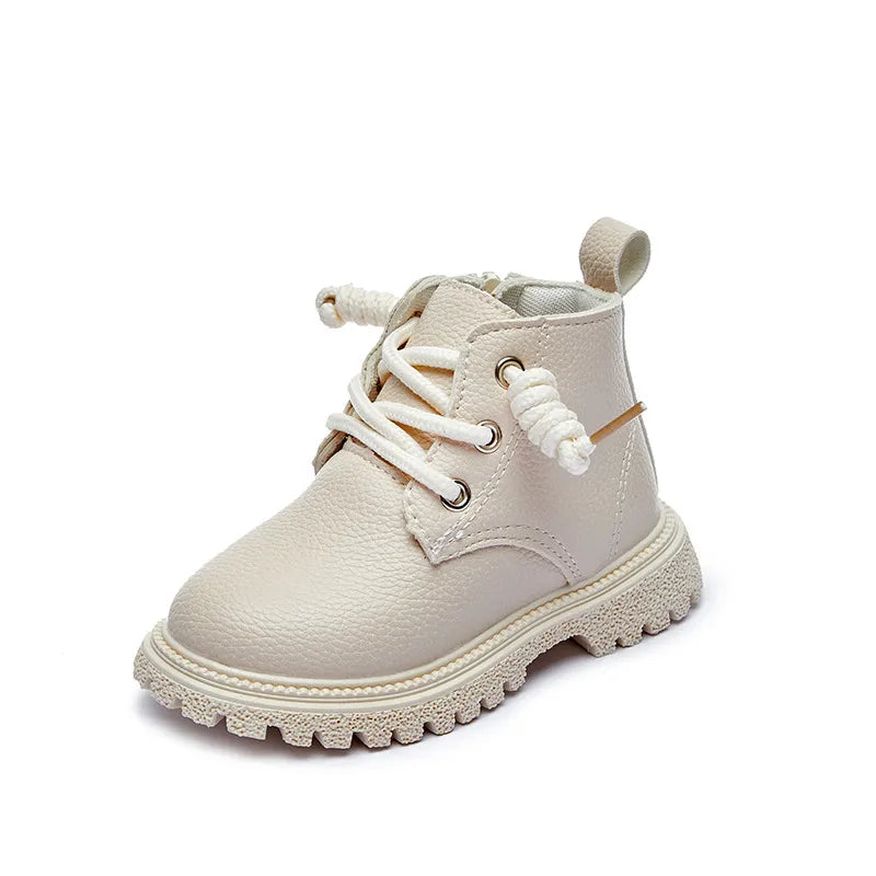 Kids' red fashion winter boots, waterproof, providing warmth for snowy days 5